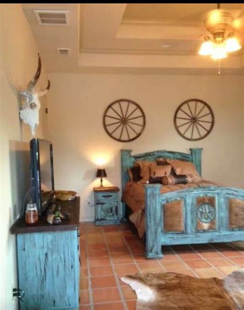 Modern Western Bedroom Decor / Western Ranch style bedroom # ...