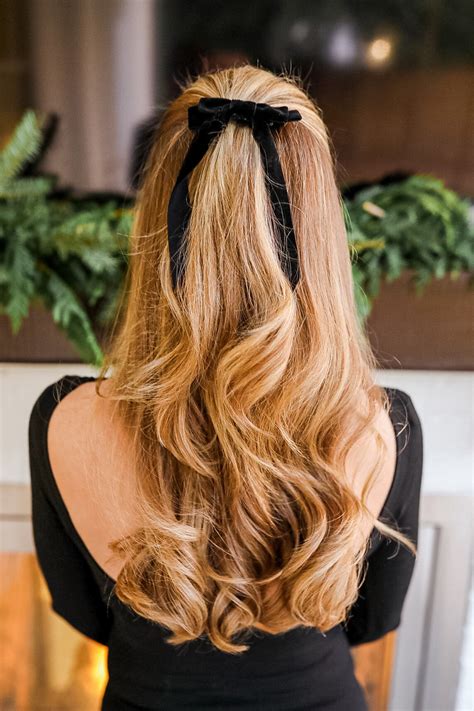 Hair Bow With Hair Half Up