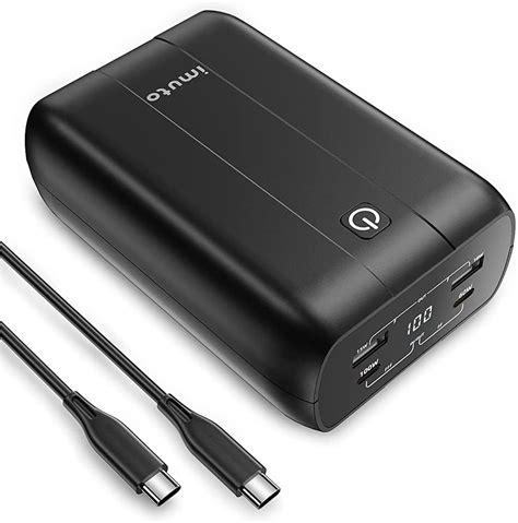 imuto 100W Laptop Power Bank, 20000mAh USB C Portable Charger,External ...
