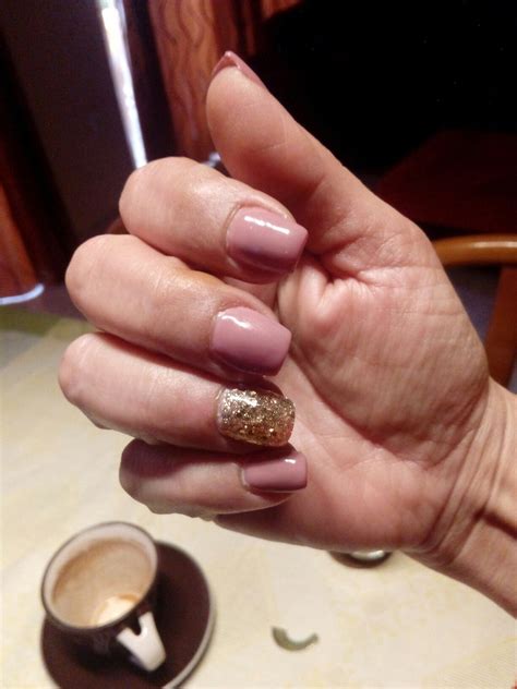 gold nude nails | Nude nails, Nails, Class ring