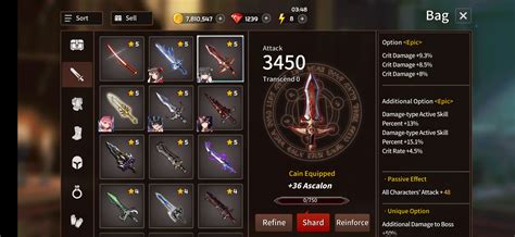 Think I got lucky, are these refines good? : r/SwordMaster_Story