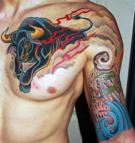 70 Distinctive Bull Tattoos for Men