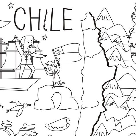 MAPA COLOREABLE CHILE – Juguetería Puppe