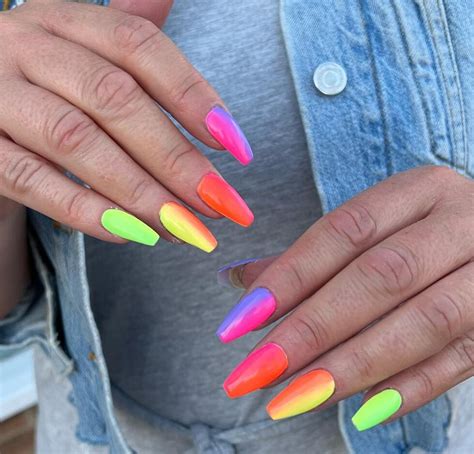 45+ Rainbow Ombre Nails To BRIGHTEN Your Day - TheFab20s