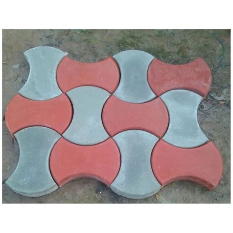 dumbbell concrete dumble paver block dimensions      mm
