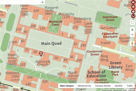 Stanford Campus Map Printable