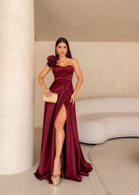 Vestidos Na Cor Marsala - Vestidos para Madrinhas, Convidadas de Casamento e Formandas na cor ...