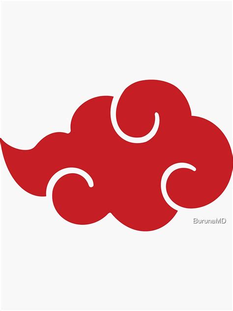 "Akatsuki Cloud" Sticker for Sale by BurunaMD | Redbubble