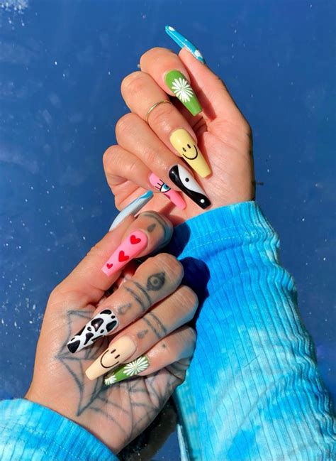 Long nails | Long nails, Nail colors, Nails