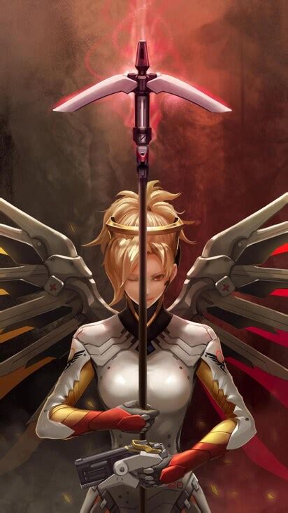 412x732 Fan Art Of Mercy Overwatch 412x732 Resolution HD 4k Wallpapers ...