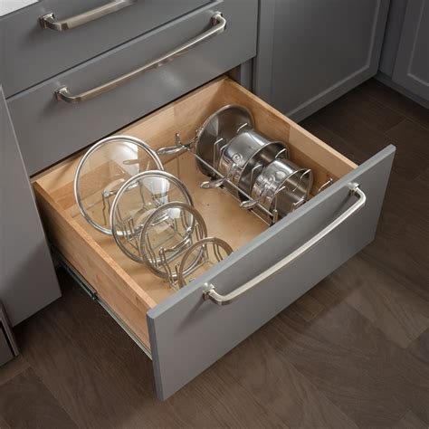 Pots & Pans Drawer Lid Organizer - All Cabinet Parts