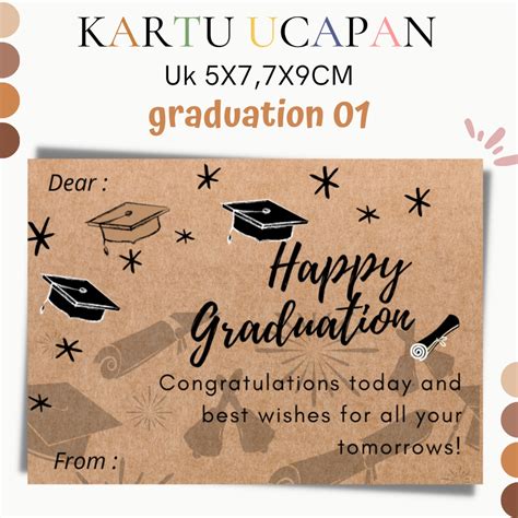 contoh desain kartu ucapan happy graduation desain kartu ucapan riset