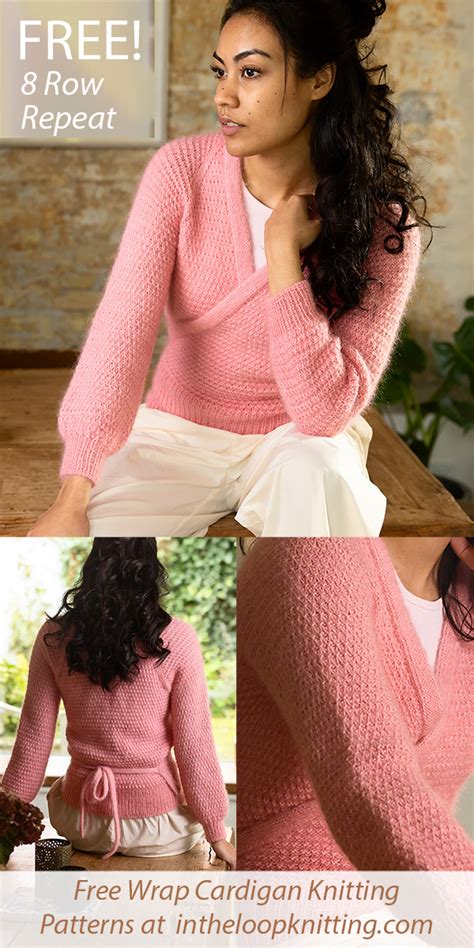 womens wrap cardigan knitting pattern  clay brown blog