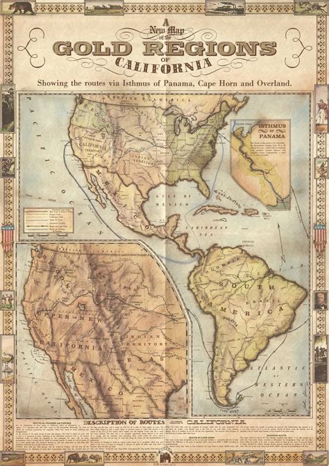 map of the gold rush in california 12