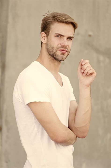 Premium Photo | Pensive mood ideal traits that make man physically ...