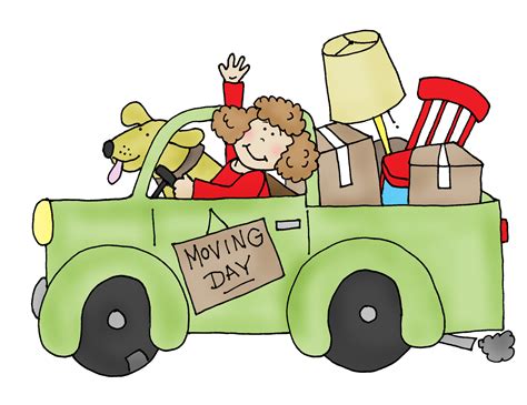 Free Dearie Dolls Digi Stamps: Moving Day