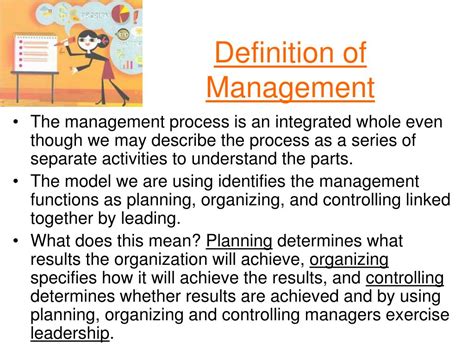 Define Management And Manager