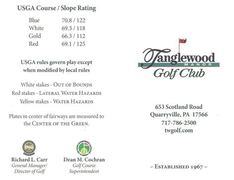 Tanglewood Manor Golf Club | Quarryville, PA | Public Tee Times - Golf ...