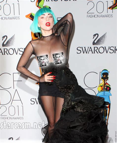 PHOTOS Lady Gaga nip slip wardrobe malfunction at CFDA Awards