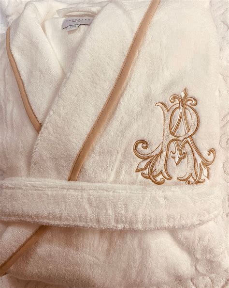 personalized turkish plush robe  piping