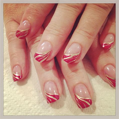 Nails French Tip With Gems at Brian Margaret blog