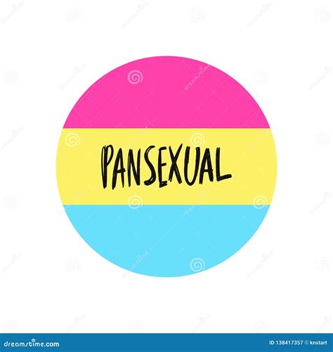 Pansexual Movement Lgbt Symbol Color Flag. Sexual Minorities, Gays and