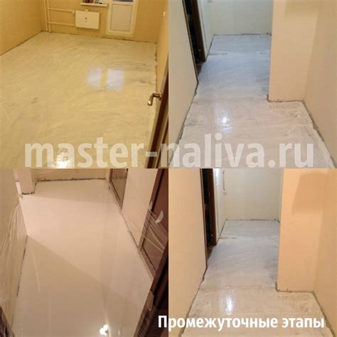 Белый наливной пол в квартире сданной от застройщика в Самаре ...