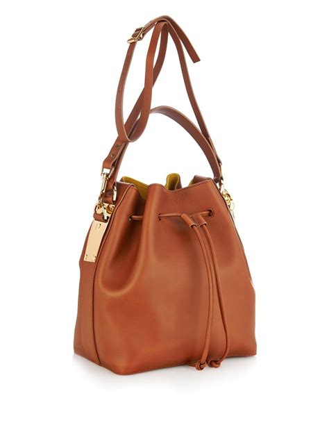 Leather Bucket Bag Womens | semashow.com