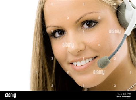 customer service representative stock photo alamy
