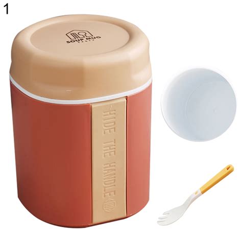 Soup Thermos with Spork&Soup Cup Sealed Insulated Food Jar,Soup Cup