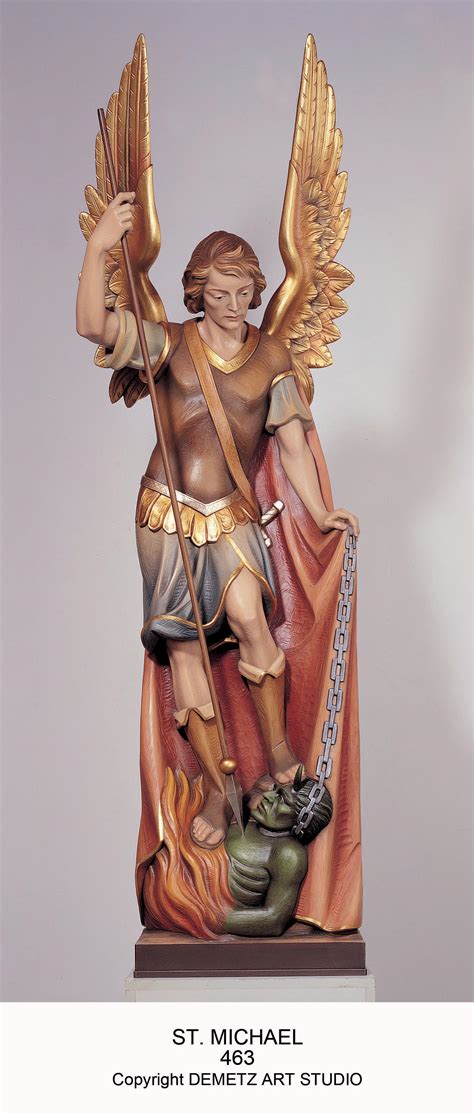 St. Michael Statue 56" Overall or 76" Overall #463 - McKay Church Goods