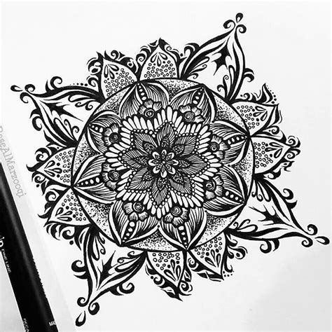 We love this mandala by @rosealmarzooqi. Check out and follow this amazing artist! submit your ...