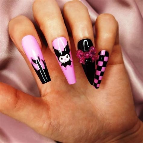 Nail Art Designs Kuromi | Unghie idee, Unghie, Unghie gel