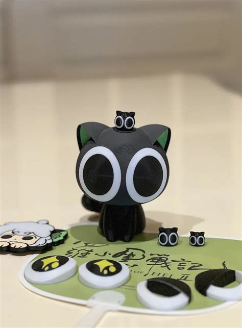 罗小黑全新升级V2.0，头部可动、表情可换、磁吸嘿咻多项优化 来自 Alpha造物匠 MakerWorld：免费下载 3D 模型