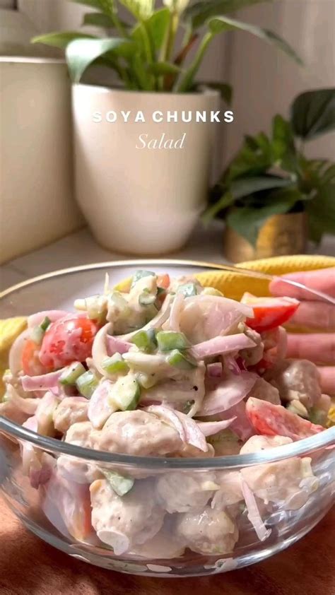 Soya Chunks Salad | Indian food recipes, Healthy tiffin recipes, Salad ...