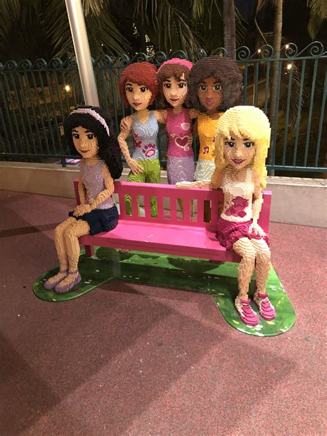 LEGO Friends bench found at Downtown Disney CA. I guess Legoland CA got ...