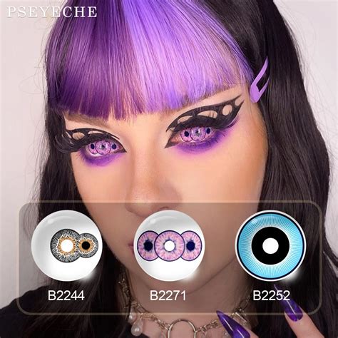 22MM Sclera Contact Lens Violet Rinnegan Contact Lenses Uchiha Madara ...