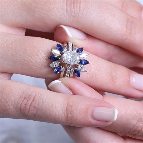 Diamond Ring Enhancer Oval Ring Enhancer Unique Wedding - Etsy