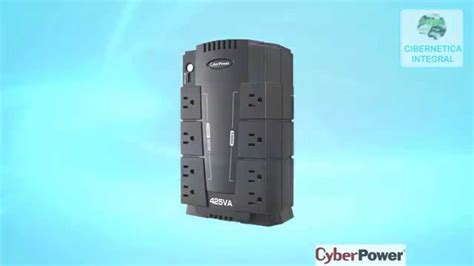 Nobreak Cyberpower 425va CP425SL 8 contactos rj11 ups - YouTube