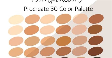 Complexion Skin Tone Color Palette | Brush Galaxy
