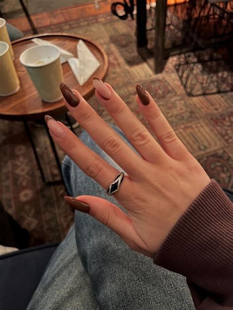 Pin by eleni_brtd on NAILS | Brown nails, Gel nails, Stylish nails