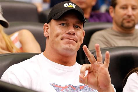 John Cena’s hand gesture. Idk why it took my this long to figure it out, but he holds up 3 ...