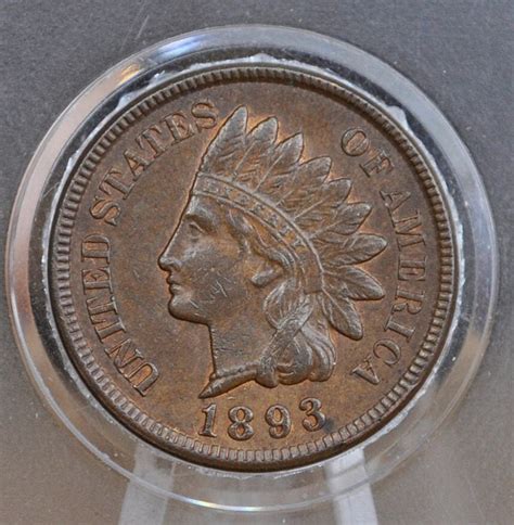 1893 Indian Head Penny AU about Uncirculated Grade / Condition Indian ...