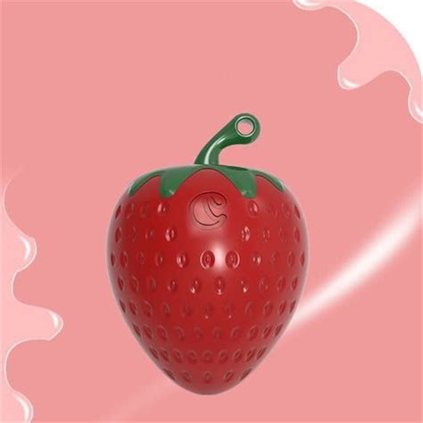 CheAAlet Cute Strawberry Keychain Lighter with Adjustable Flame