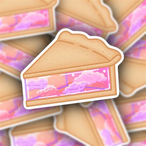 Kawaii Dreamy Pie Sticker Cute Sticker Kawaii Stationary - Etsy in 2022 ...