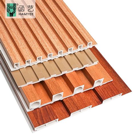 high quality interior solid wpc fluted wall panel wpc coextrusion wall