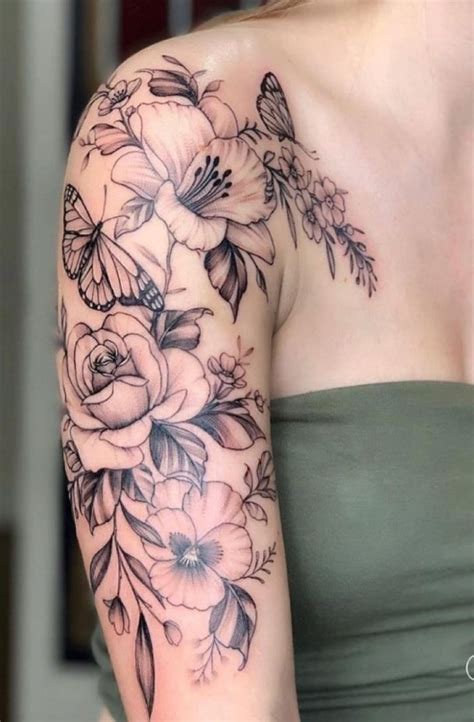 Tatuagem De Borboletas E Flores - Inspirações para Tatuagens de Borboletas com Flores: Estilos e ...