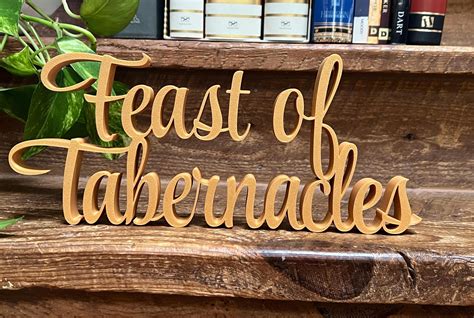 feast  tabernacles freestanding sign decor sukkot feast days table