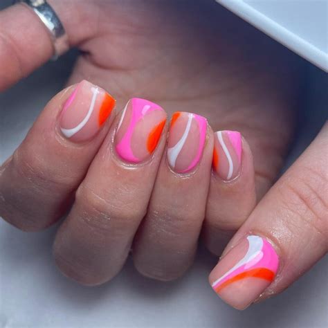 33+ Vibrant Ideas for Pink and Orange Nails - Nail Designs Daily