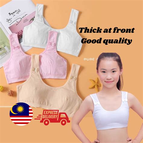 👑COD👑【8-14Y】Teenager Bra Kids Sport Bra Training Bra Kids Girl 12-18 ...